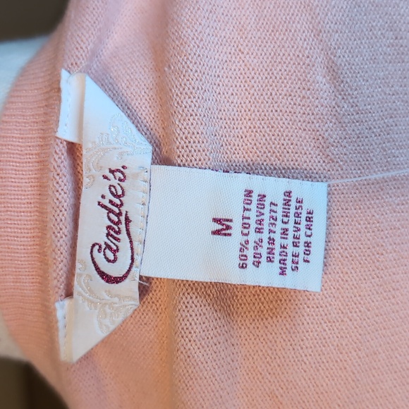 NWT Candies Embellished Sweater Beads Pearls Sz M - Picture 10 of 12